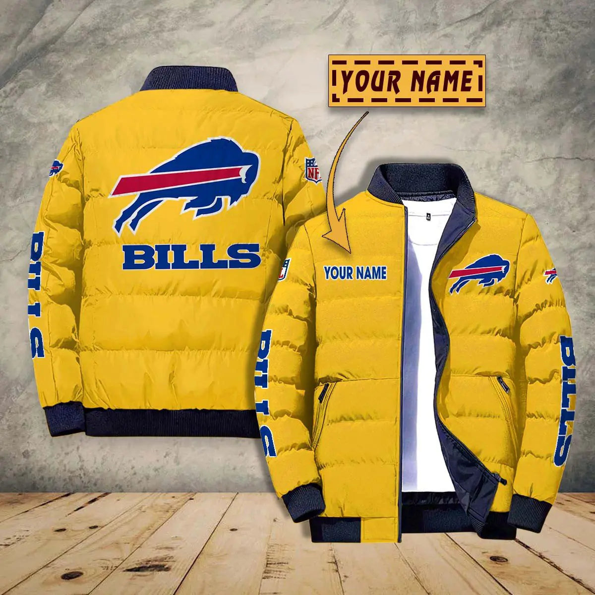 Buffalo Bills New Personalized Winter Puffer Jacket AZBTPFKJ000023