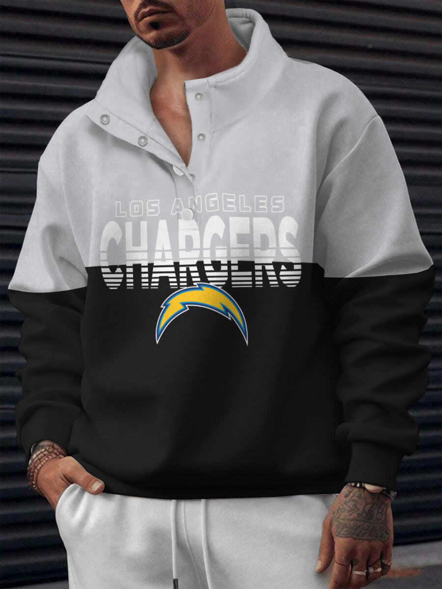 Los Angeles Chargers Casual Colorful Stand Collar Sweatshirt AZBTSCSW000640