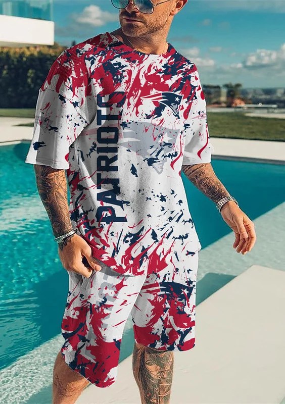 New England Patriots T-shirt and Shorts AZTS580