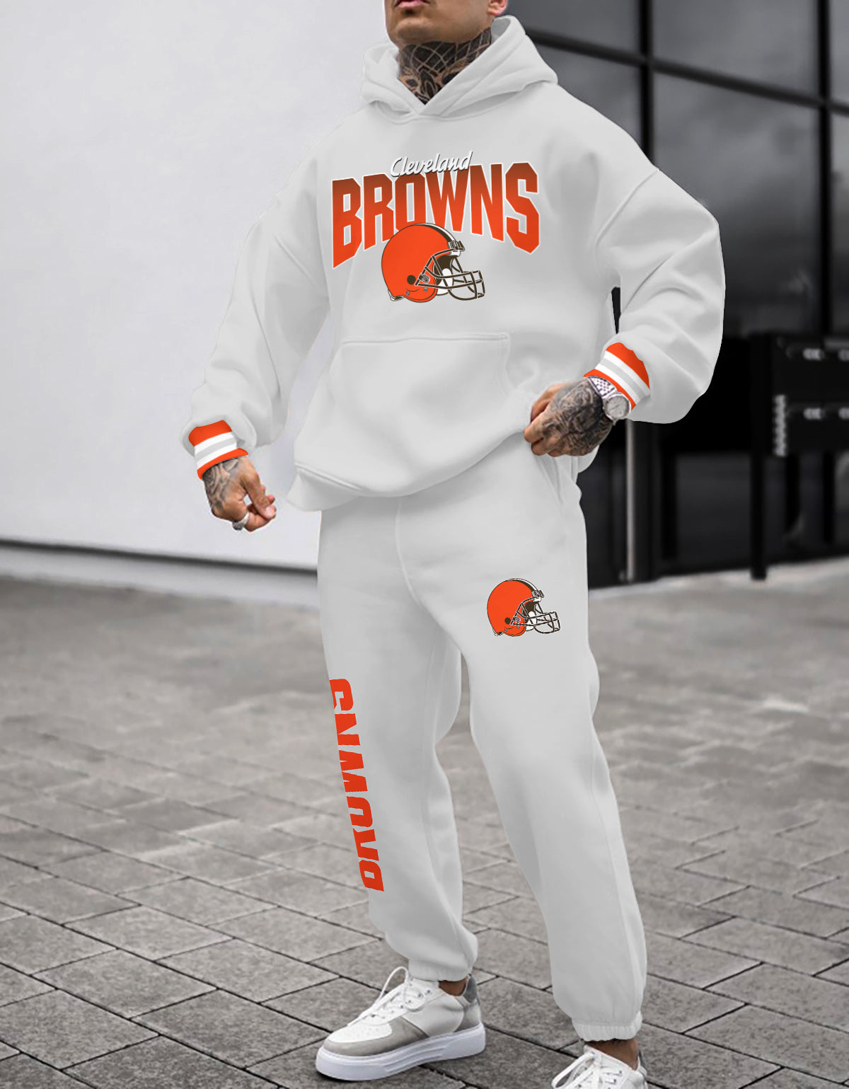 Cleveland Browns Combo Pullover Hoodie And Sweatpants AZBTPHSP000297