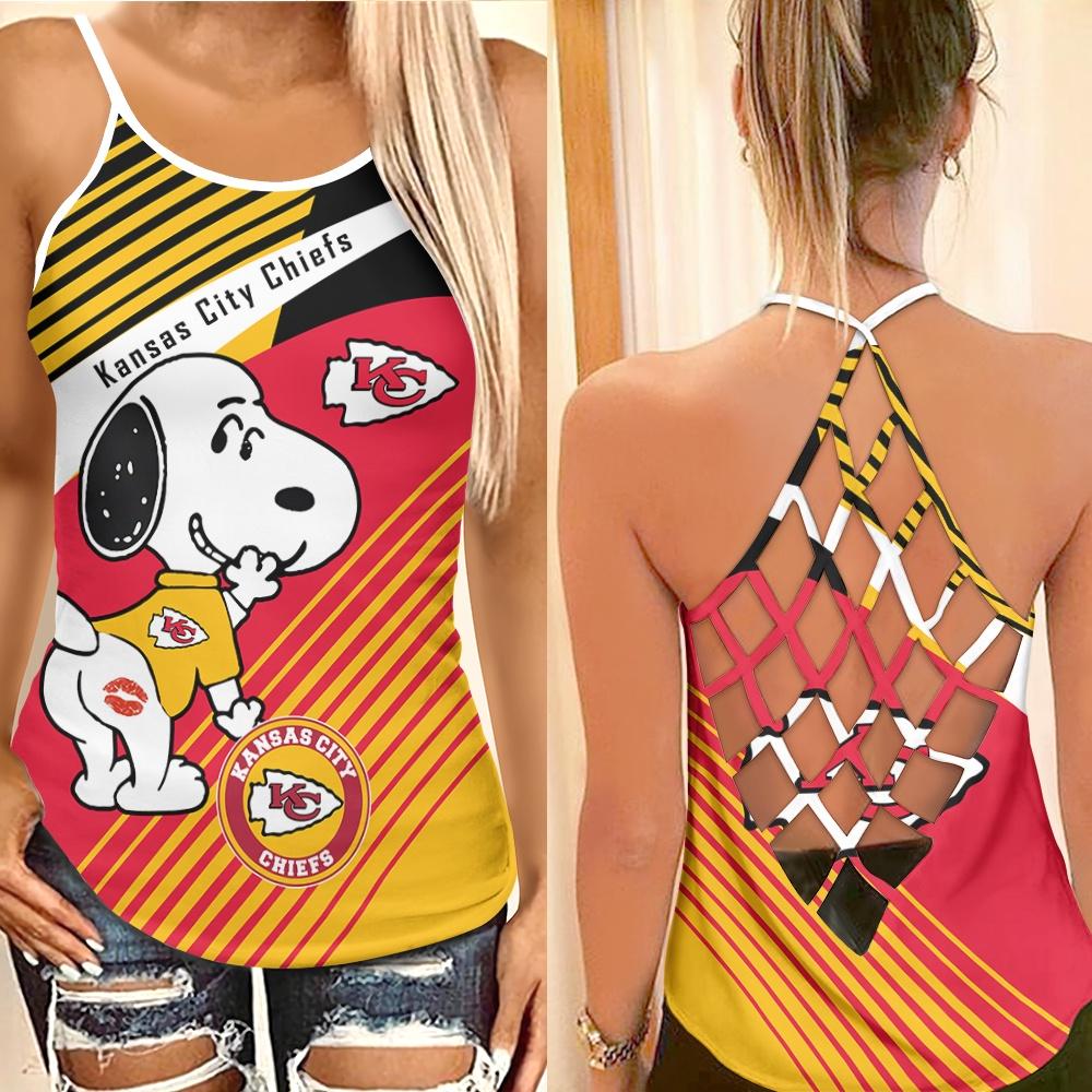 Kansas City Chiefs Criss Cross Tank Top BGCCTANK158