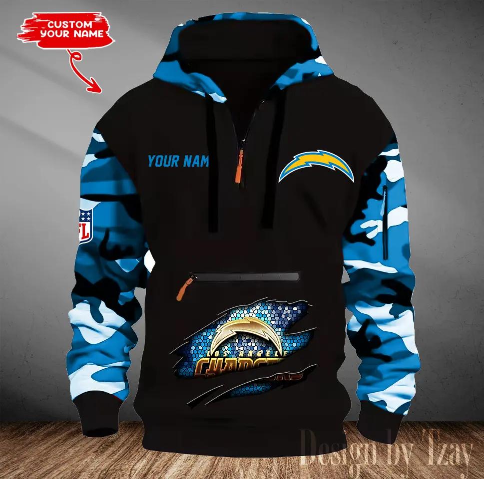 Los Angeles Chargers Camouflage Hooded Sweatshirt HA81