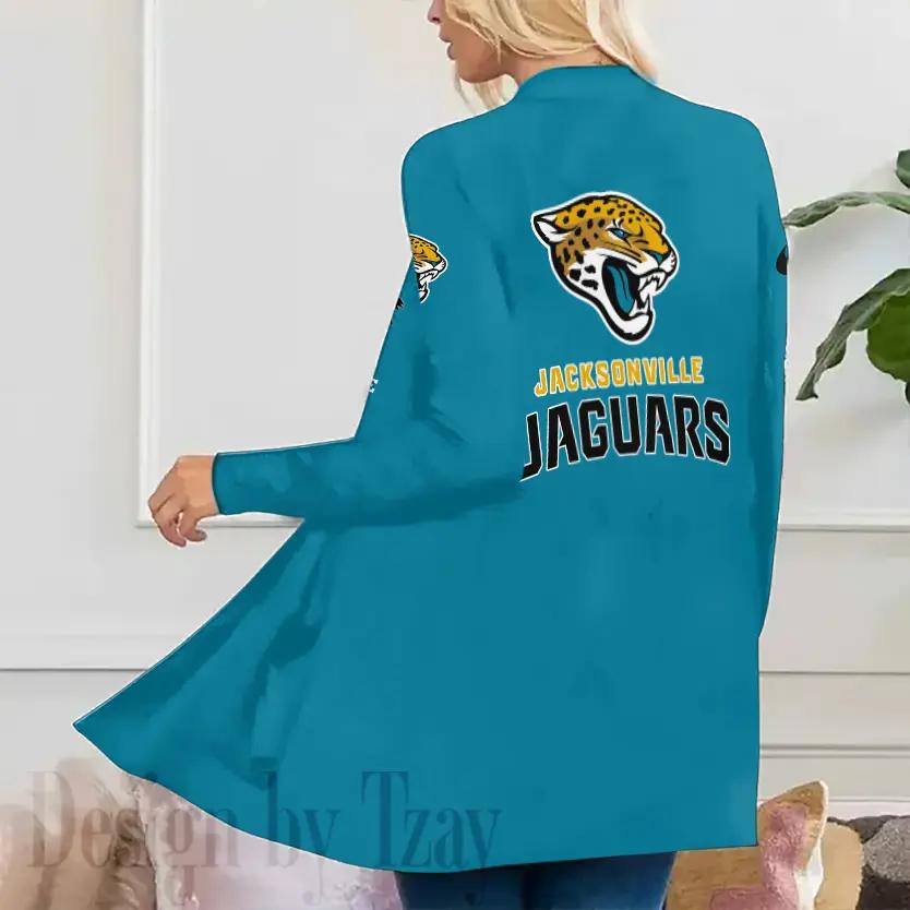 Jacksonville Jaguars Women Patch Pocket Cardigan BT088
