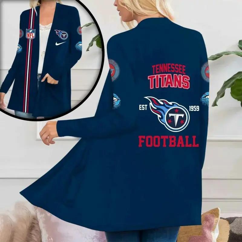 Tennessee Titans Women Patch Pocket Cardigan BT188