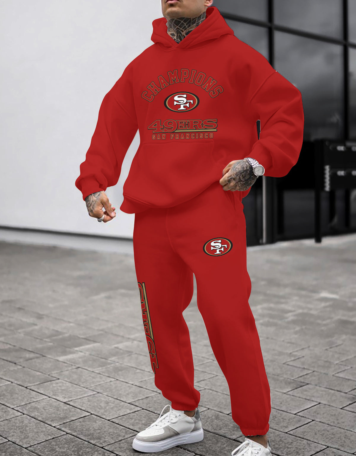 San Francisco 49ers Combo Pullover Hoodie And Sweatpants AZBTPHSP000022