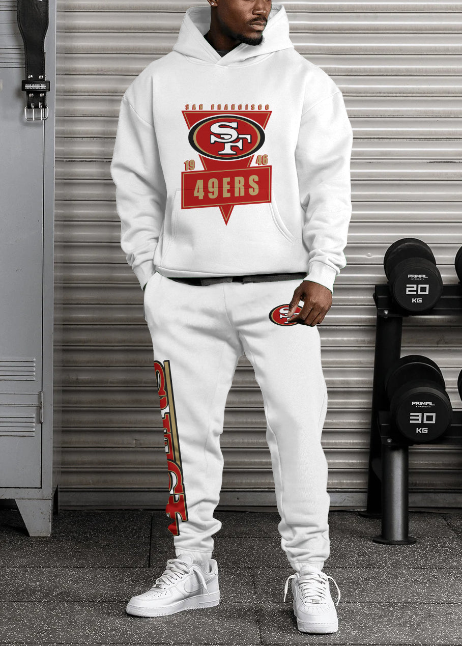 San Francisco 49ers Combo Pullover Hoodie And Sweatpants AZBTPHSP000494