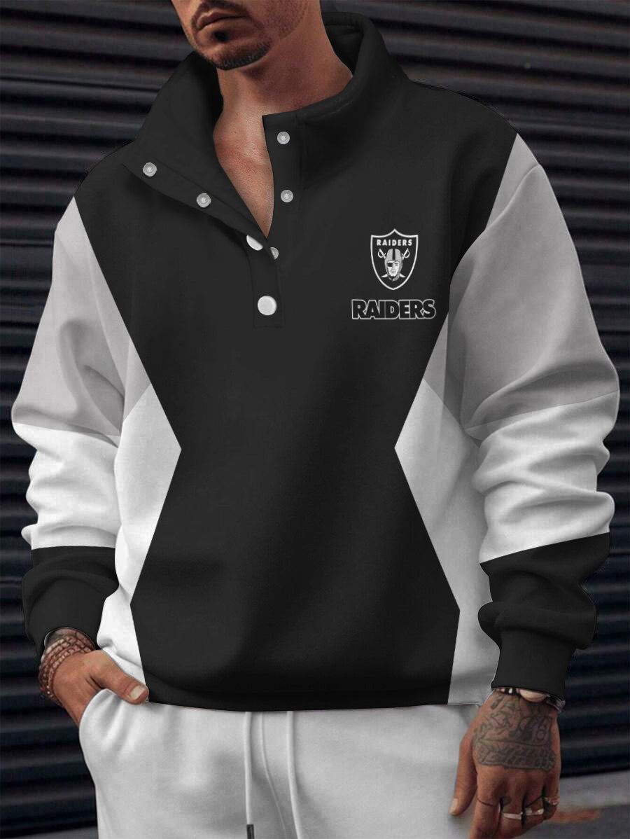 Las Vegas Raiders Casual Colorful Stand Collar Sweatshirt AZBTSCSW000606