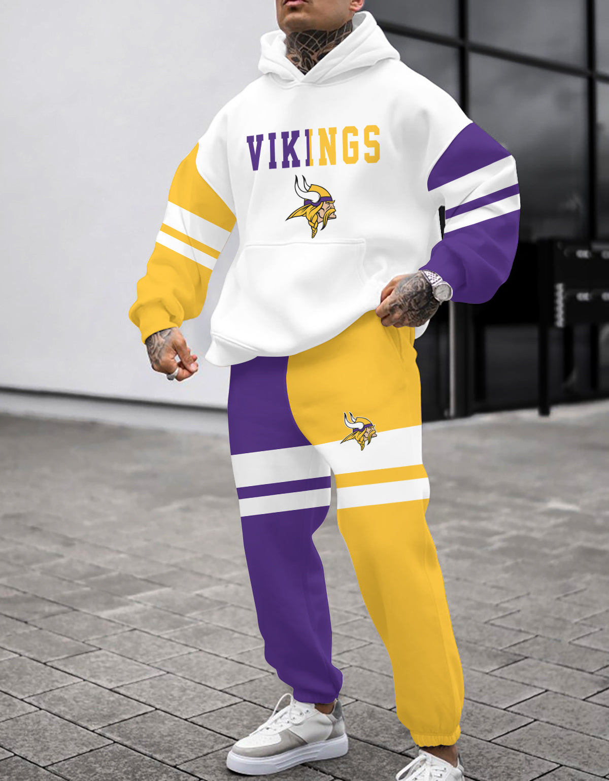 Minnesota Vikings Combo Pullover Hoodie And Sweatpants AZBTPHSP000017