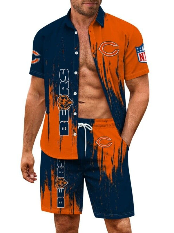 Chicago Bears Combo Hawaiian Shirt and Shorts AZBTHWSS000168