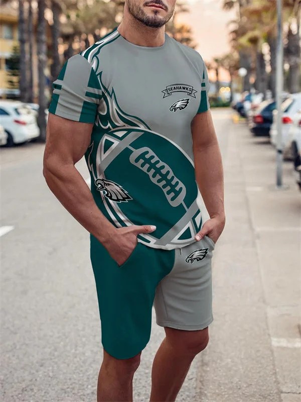 Philadelphia Eagles T-shirt and Shorts AZTS113