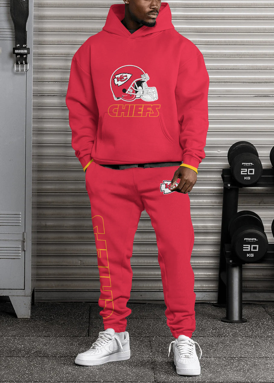 Kansas City Chiefs Combo Pullover Hoodie And Sweatpants AZBTPHSP000083