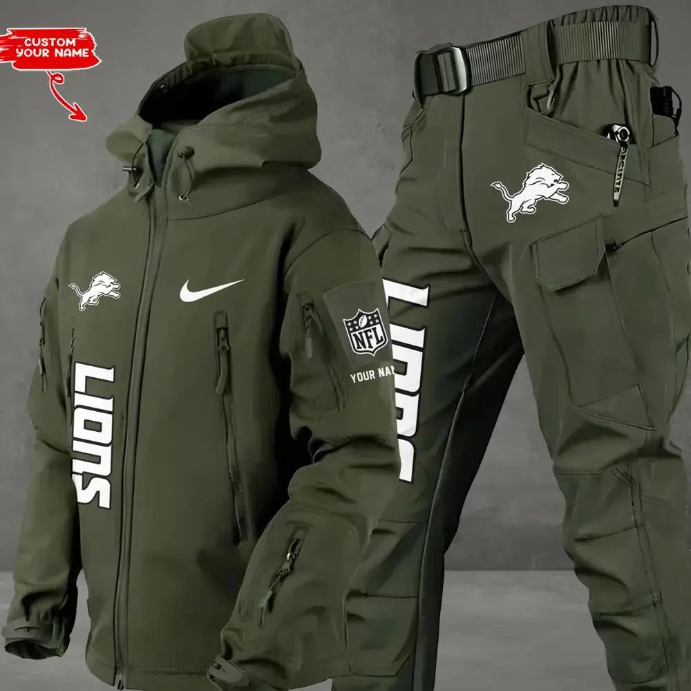Detroit Lions Outdoor Jacket and Pants 000025