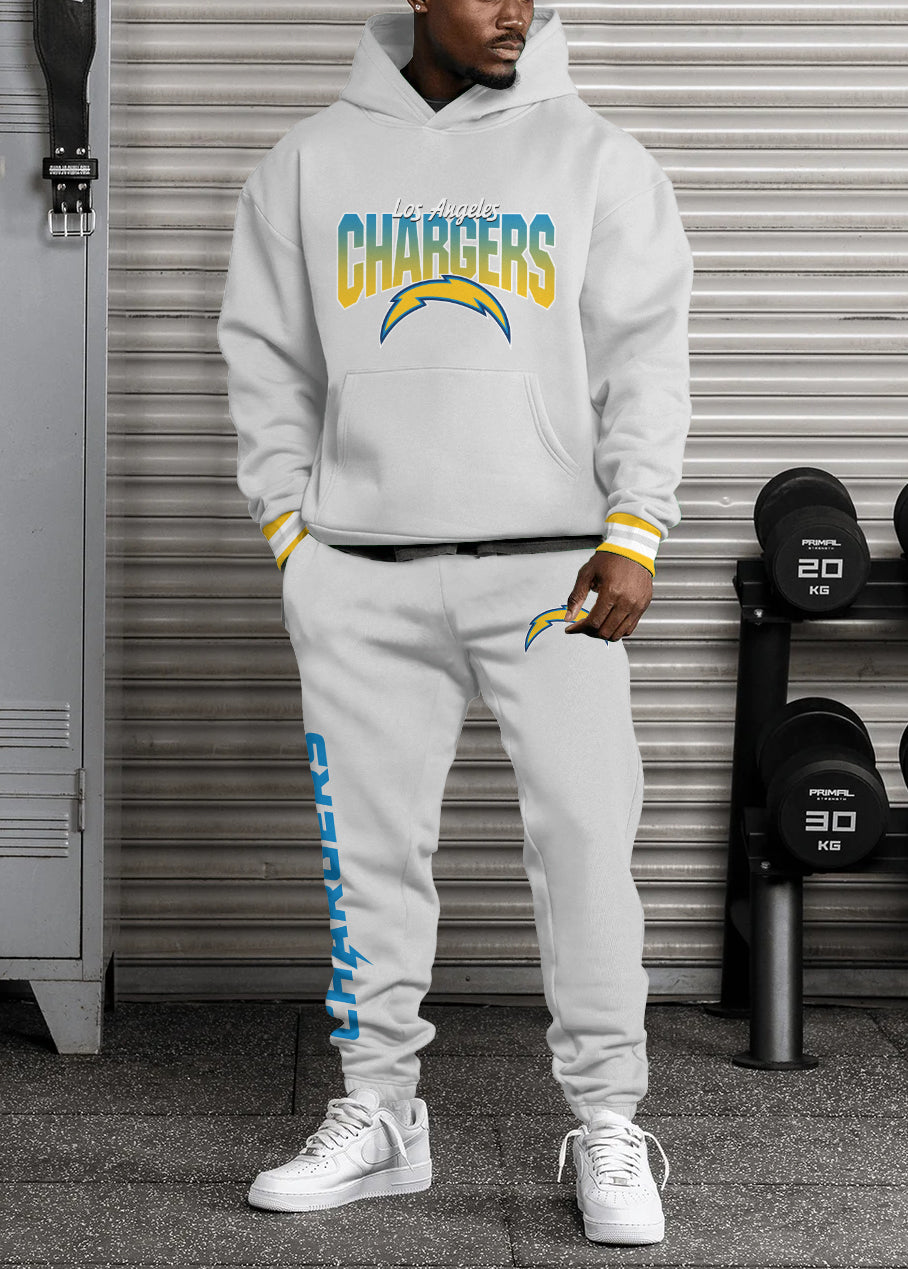Los Angeles Chargers Combo Pullover Hoodie And Sweatpants AZBTPHSP000480
