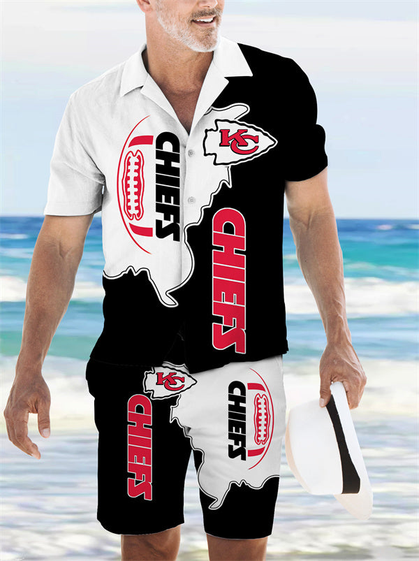 Kansas City ChiefsCombo Hawaiian Shirt and Shorts AZBTHWSS000141