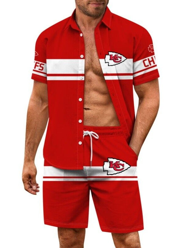 Kansas City Chiefs Combo Hawaiian Shirt and Shorts AZBTHWSS000057
