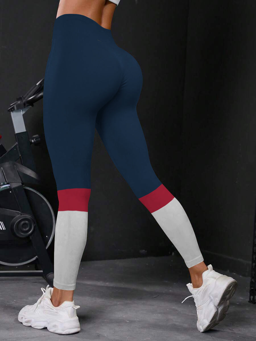 New England Patriots High Waist Push Up Printed Leggings