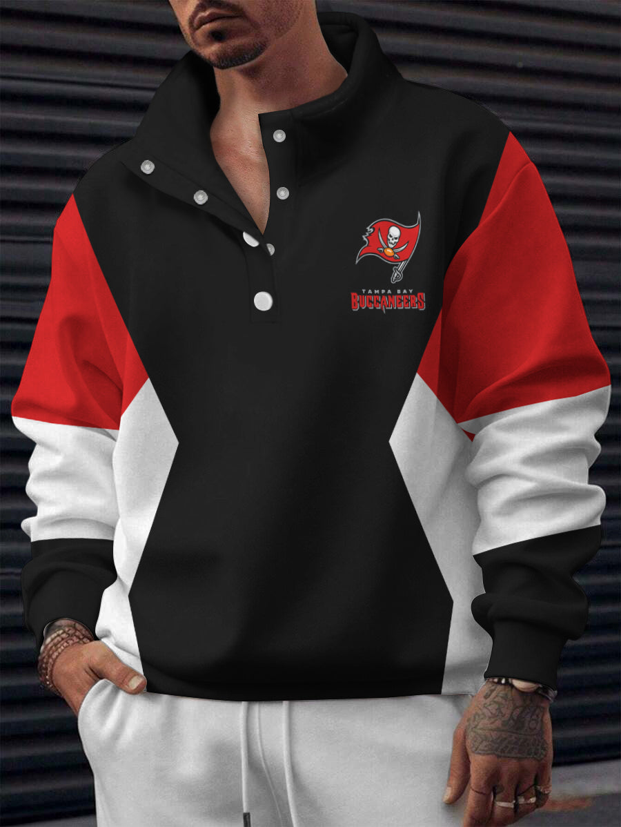 Tampa Bay Buccaneers Casual Colorful Stand Collar Sweatshirt AZBTSCSW000188