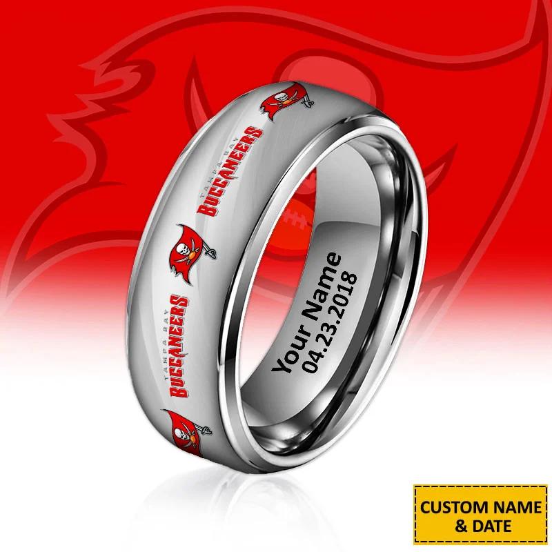 Tampa Bay Buccaneers Special Stainless Ring Custom Name AZBTSR000058