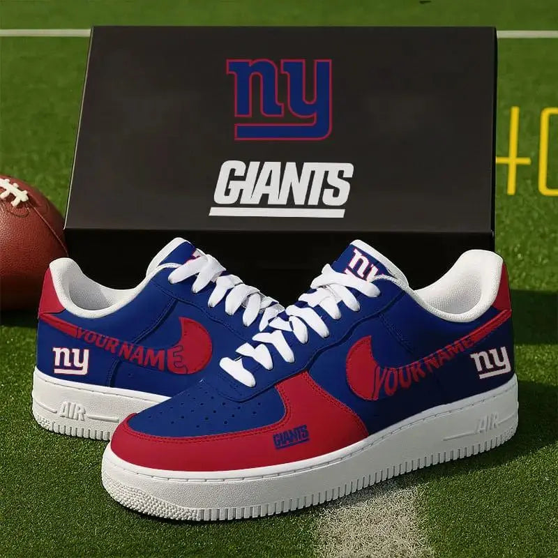 New York Giants New Personalized AF1-1 Sneakers 2025 AZBTAF1N000024