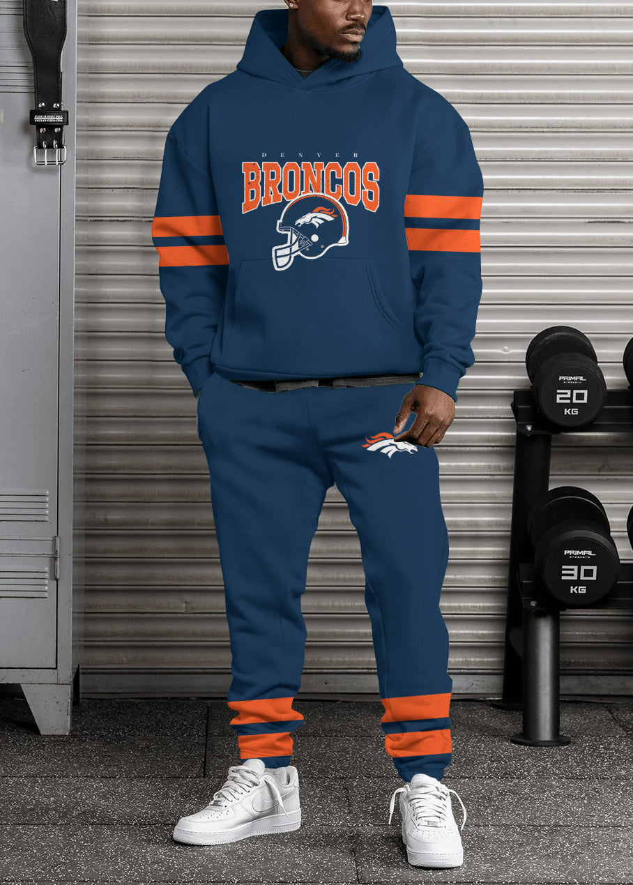Denver Broncos Combo Pullover Hoodie And Sweatpants AZBTPHSP000004