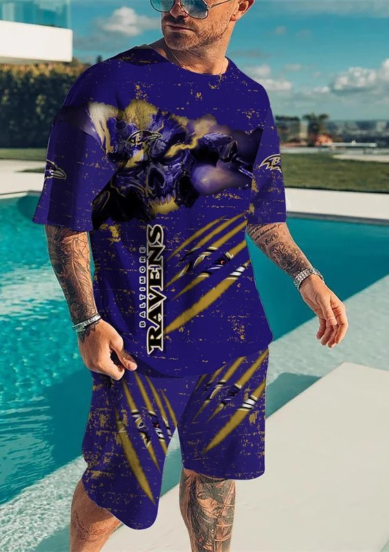 Baltimore Ravens T-shirt and Shorts AZTS242
