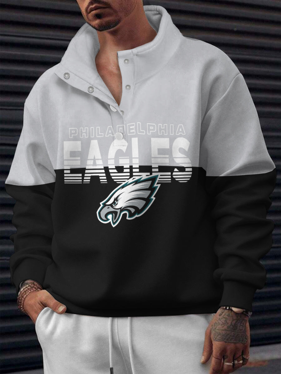 Philadelphia Eagles Casual Colorful Stand Collar Sweatshirt AZBTSCSW000591