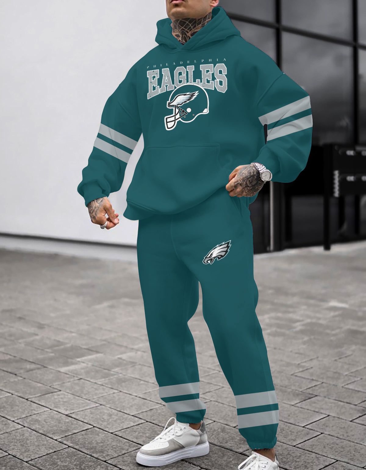 Philadelphia Eagles Combo Pullover Hoodie And Sweatpants AZBTPHSP000340