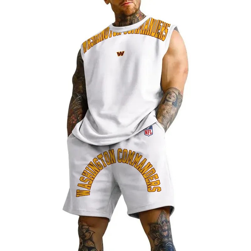 Washington Commanders Combo Men Jersey Tank Top and Shorts AZICOTATTMS00021
