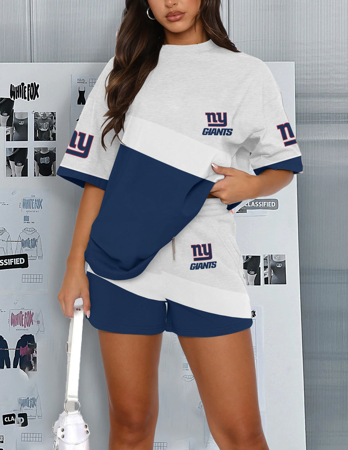 New York Giants Limited Edition Top And Shorts Two-Piece Suits (2)
