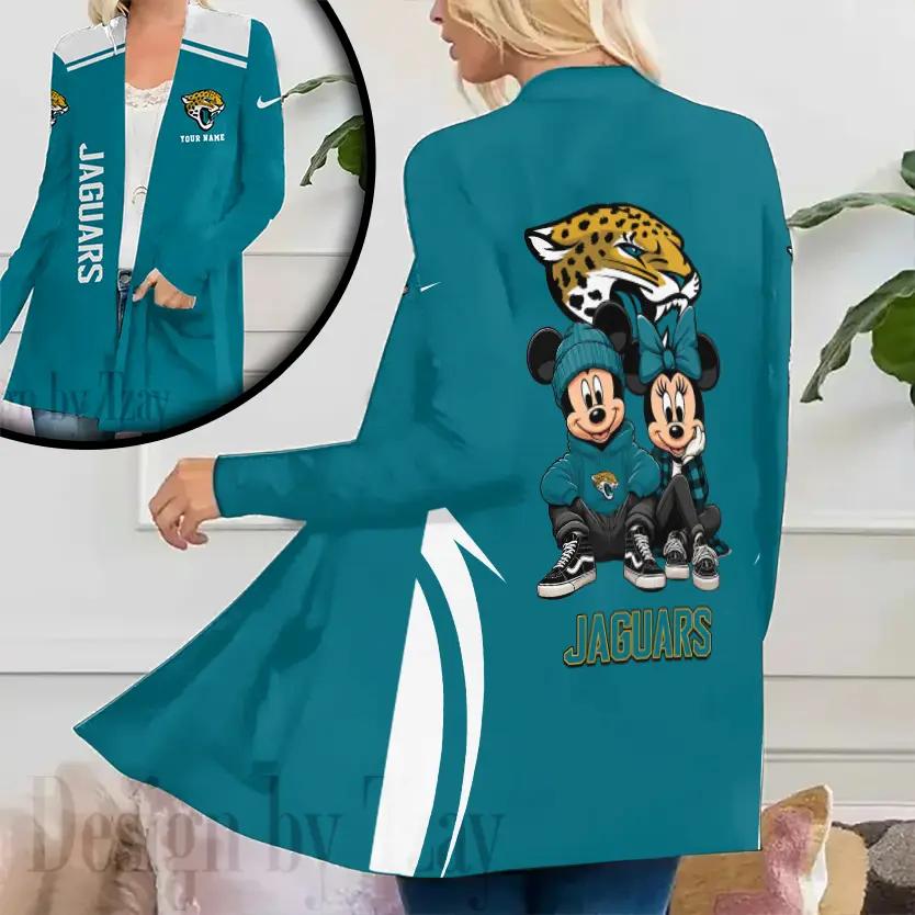 Jacksonville Jaguars Women Patch Pocket Cardigan BT091