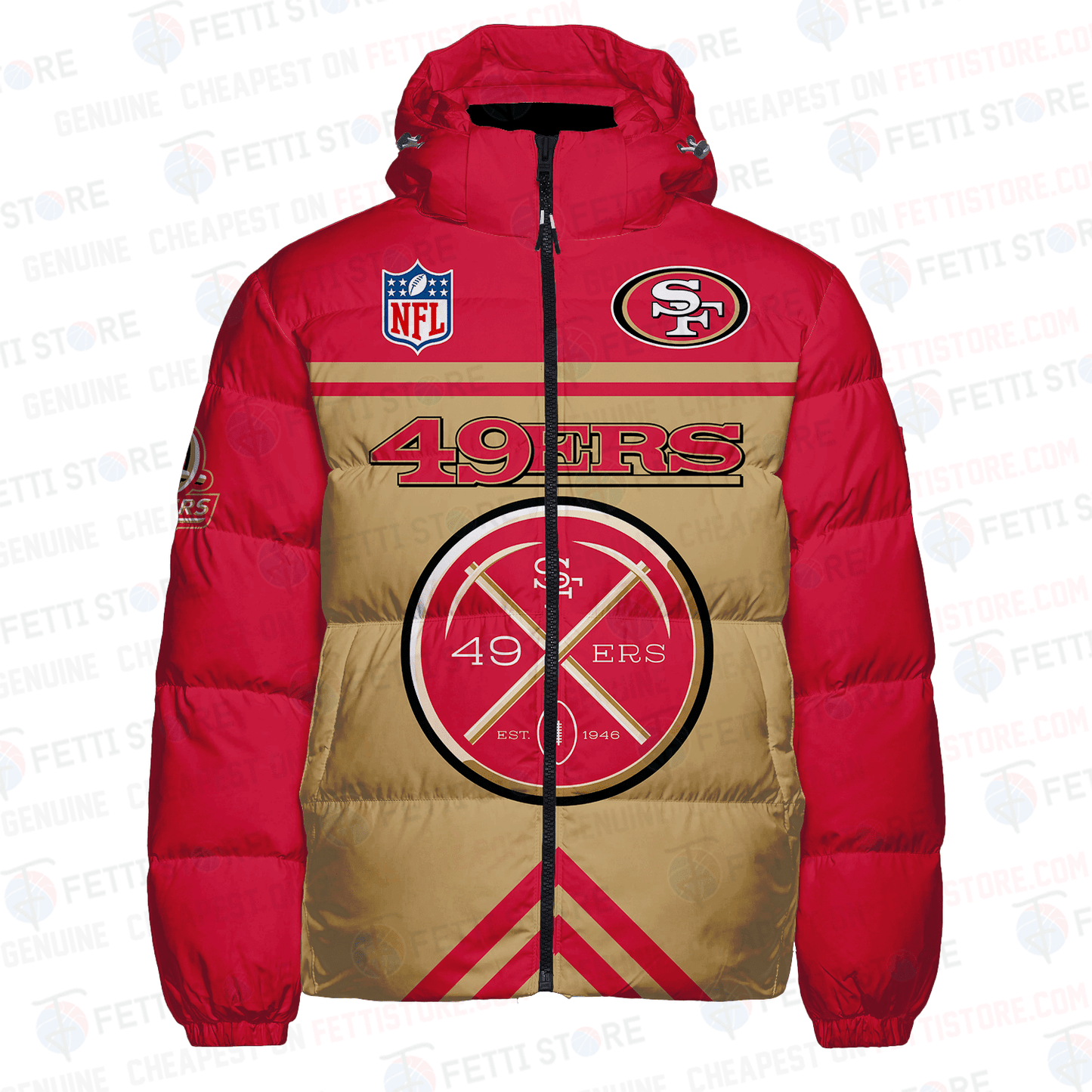 San Francisco 49ers CozyCloud Down Jacket AZBTDWJ000369