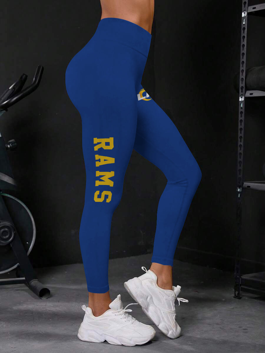 Los Angeles Rams High Waist Push Up Printed Leggings (2)