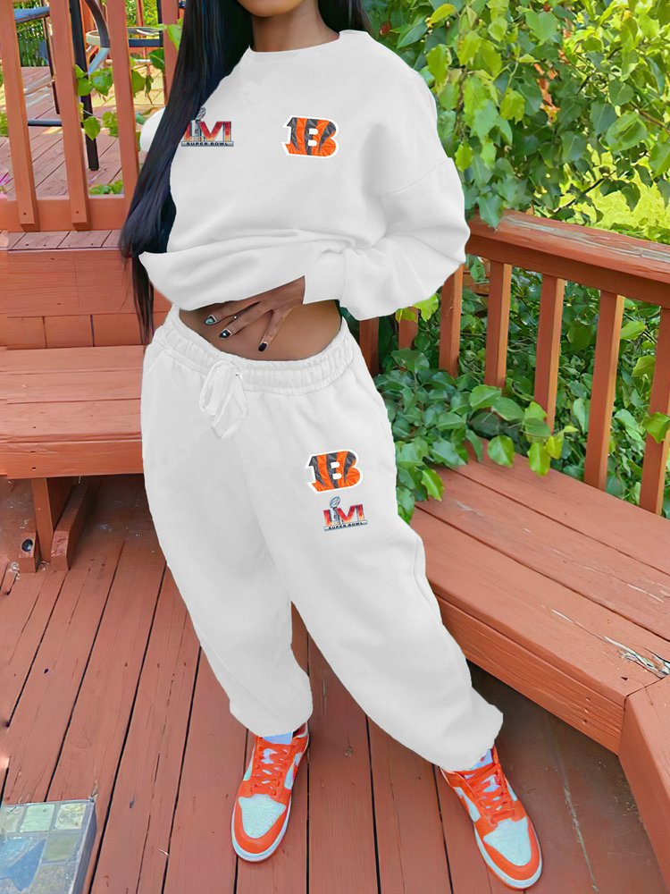 Cincinnati Bengals Drop Shoulder Sweatshirt and Sweatpants AZBTDSS000015