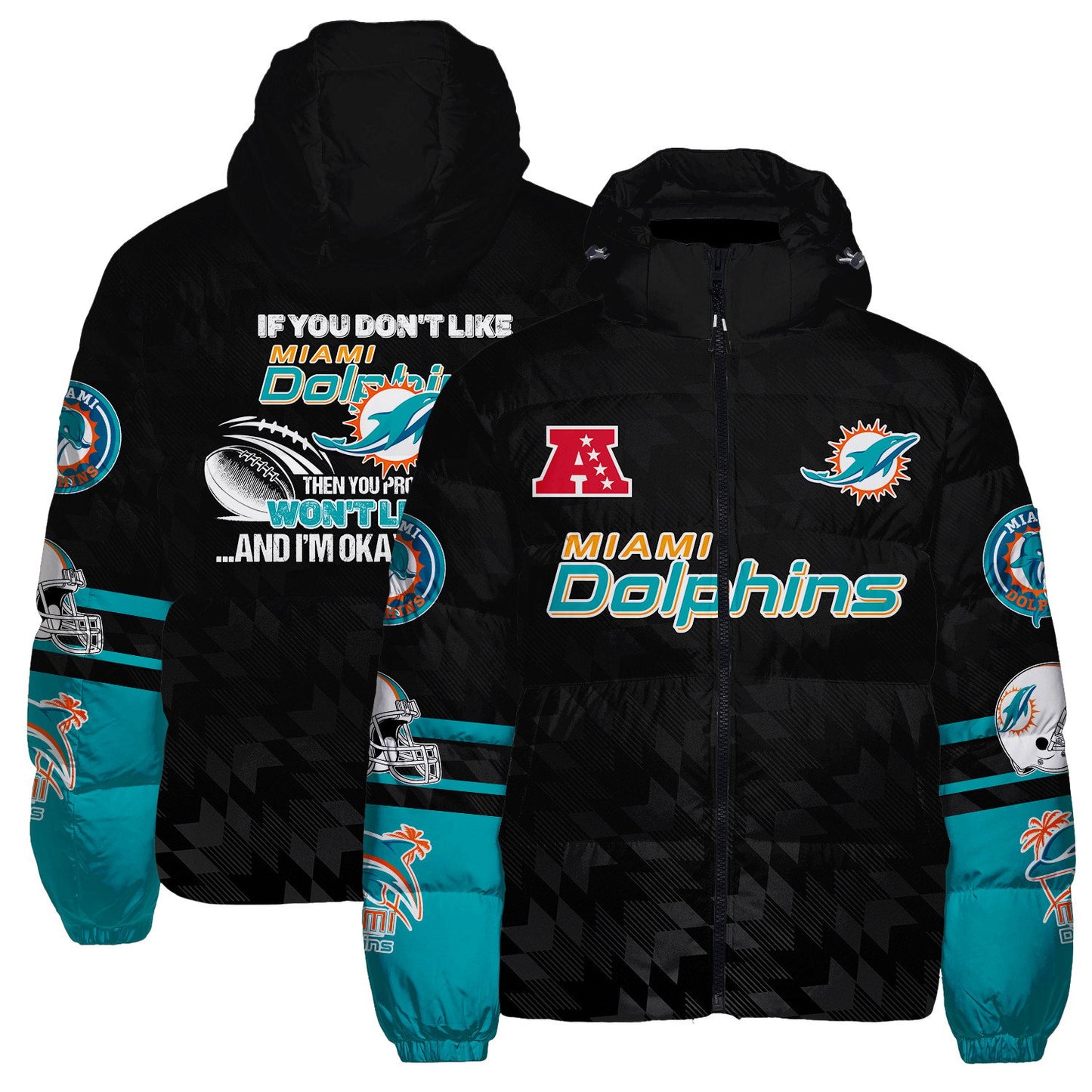 Miami Dolphins CozyCloud Down Jacket AZBTDWJ000306