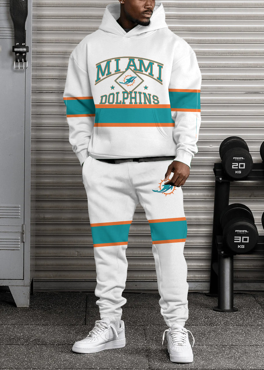 Miami Dolphins Combo Pullover Hoodie And Sweatpants AZBTPHSP000064