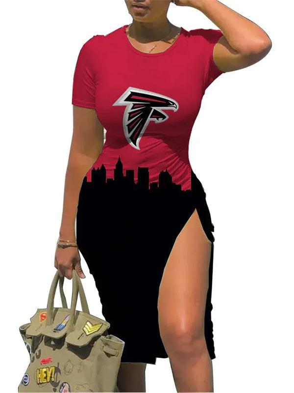 Atlanta Falcons Slit Bodycon Dress AZBTSBD000092