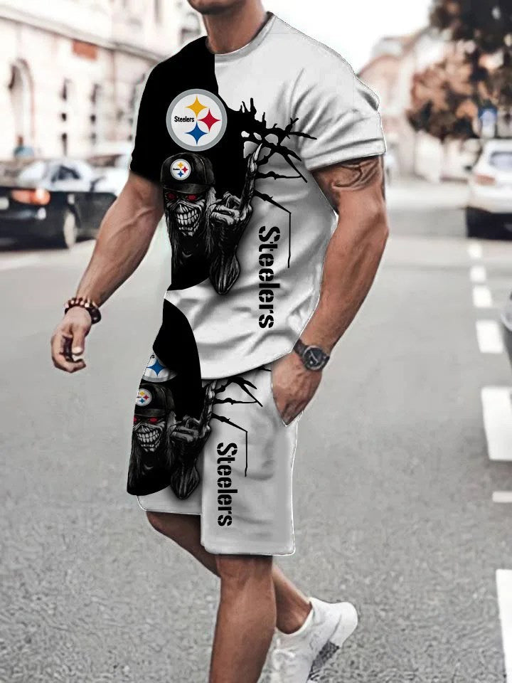 Pittsburgh Steelers T-shirt and Shorts AZTS125