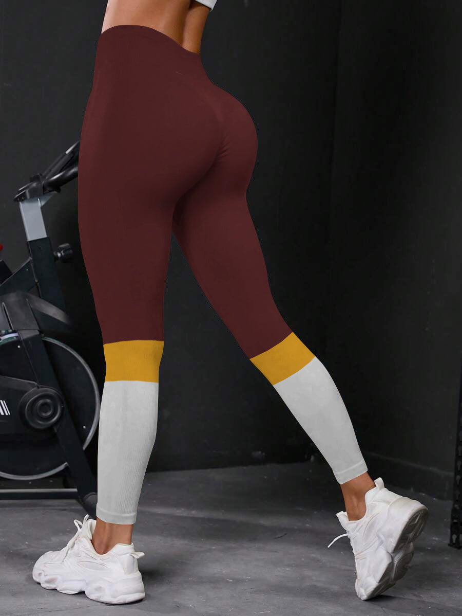 Washington Commanders High Waist Push Up Printed Leggings