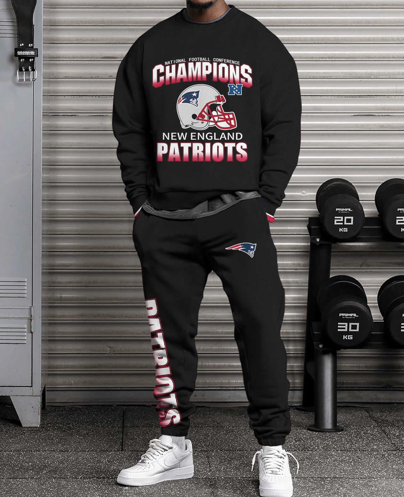 New England Patriots Combo 3D Sweatsuit and Sweatpants Unisex CBSP46