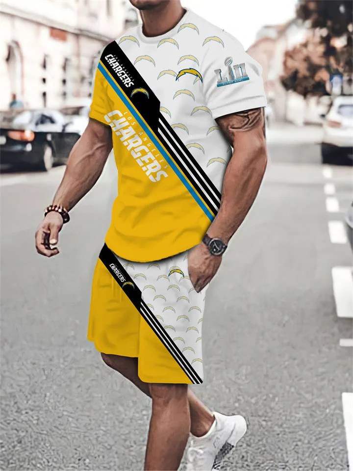 Los Angeles Chargers T-shirt and Shorts AZTS548