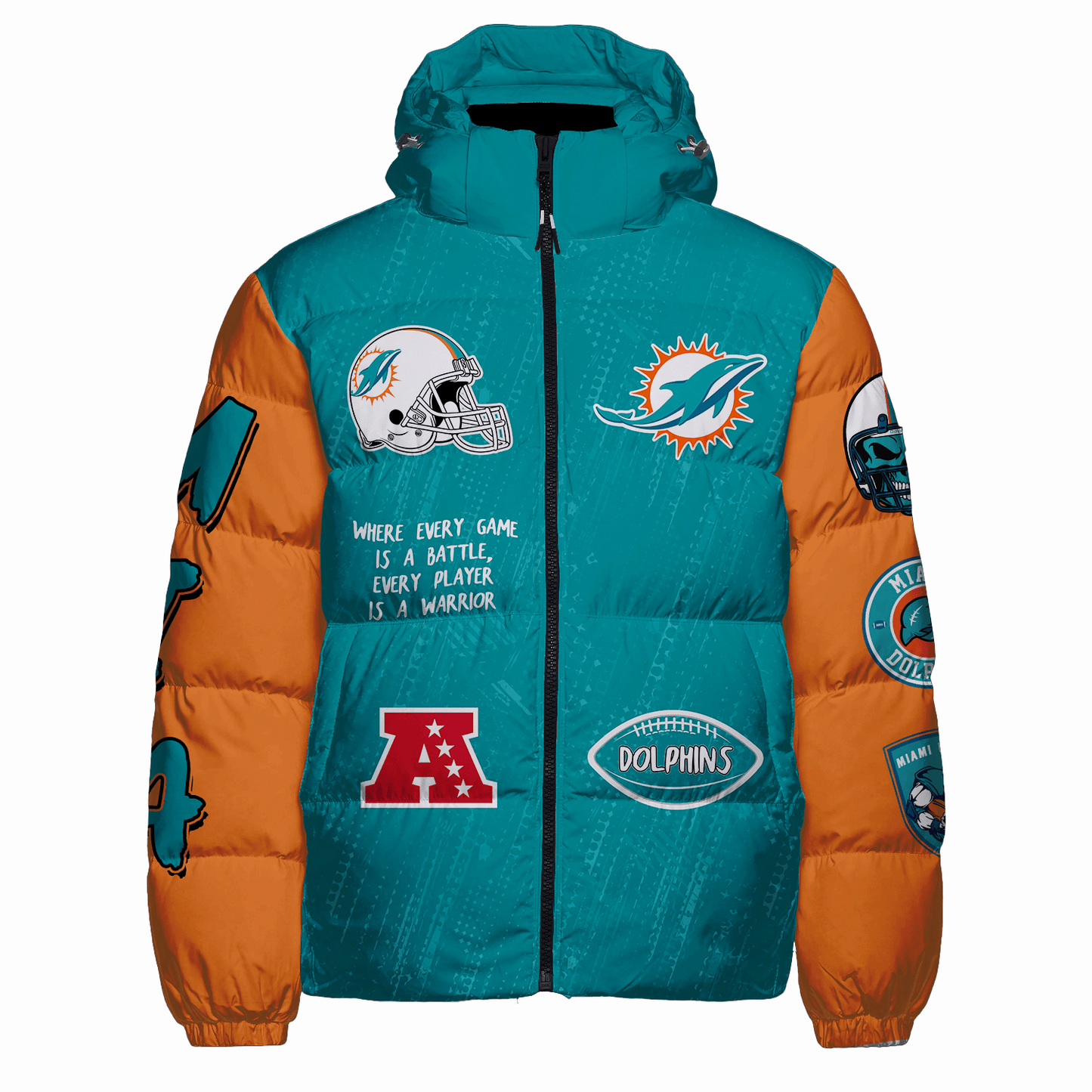 Miami Dolphins CozyCloud Down Jacket AZBTDWJ000132