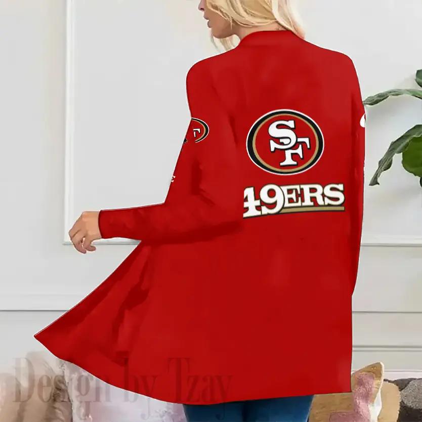 San Francisco 49ers Women Patch Pocket Cardigan BT171