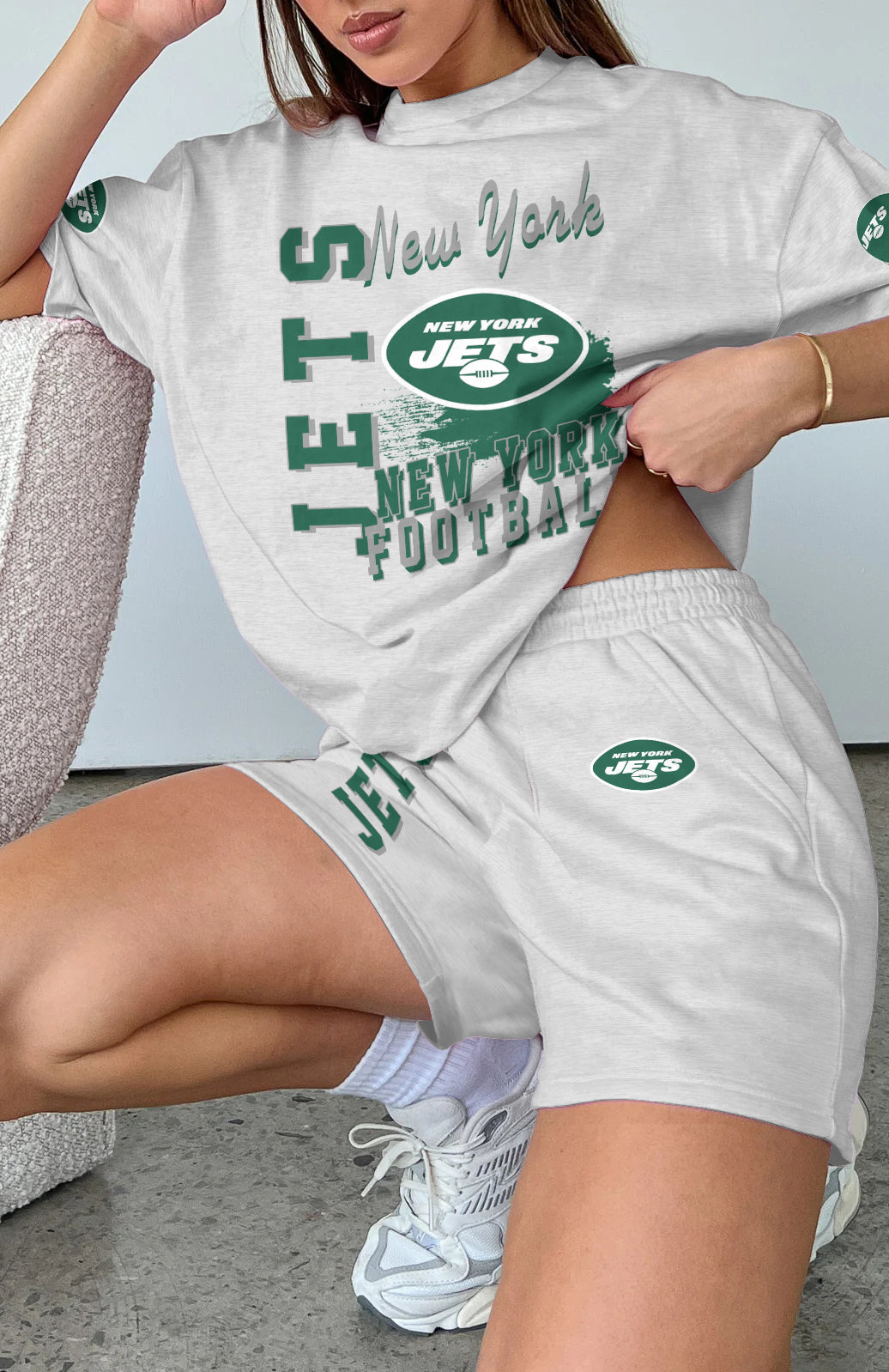 New York Jets Limited Edition Top And Shorts Two-Piece Suits (3)