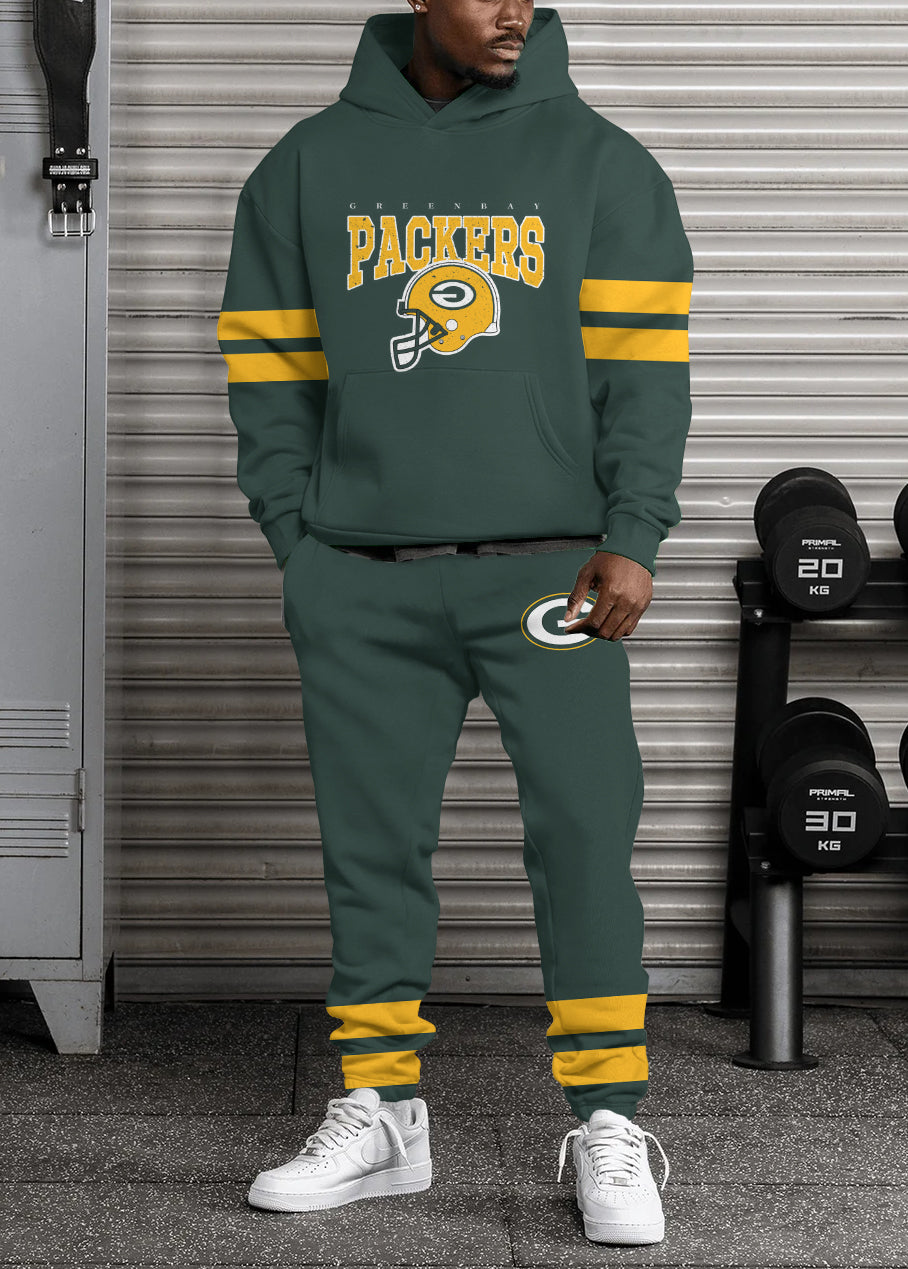 Green Bay Packers Combo Pullover Hoodie And Sweatpants AZBTPHSP000399