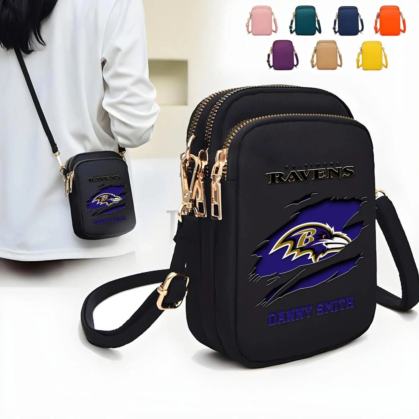 Baltimore Ravens Mini Crossbody Bag for Women New Trending 2025 AZBT2DMCB000008