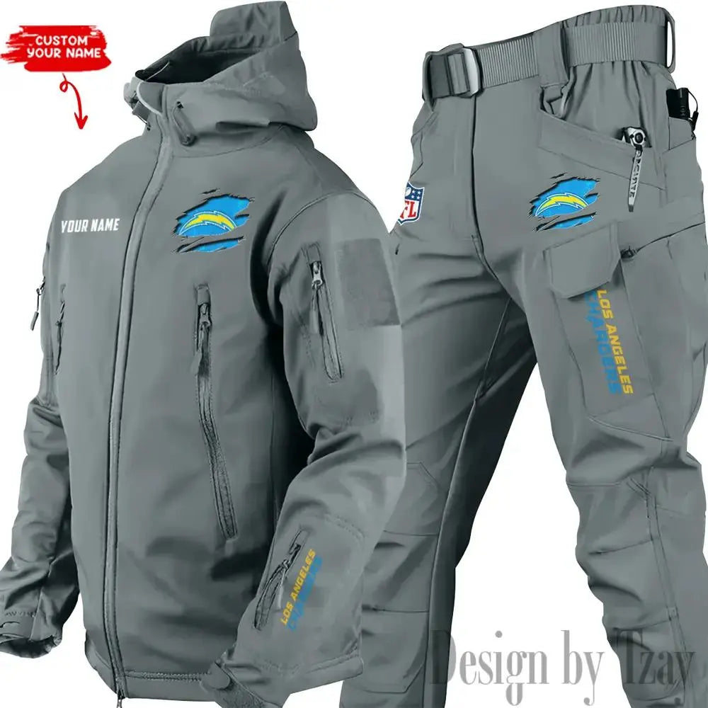 Los Angeles Chargers Outdoor Jacket and Pants 000086