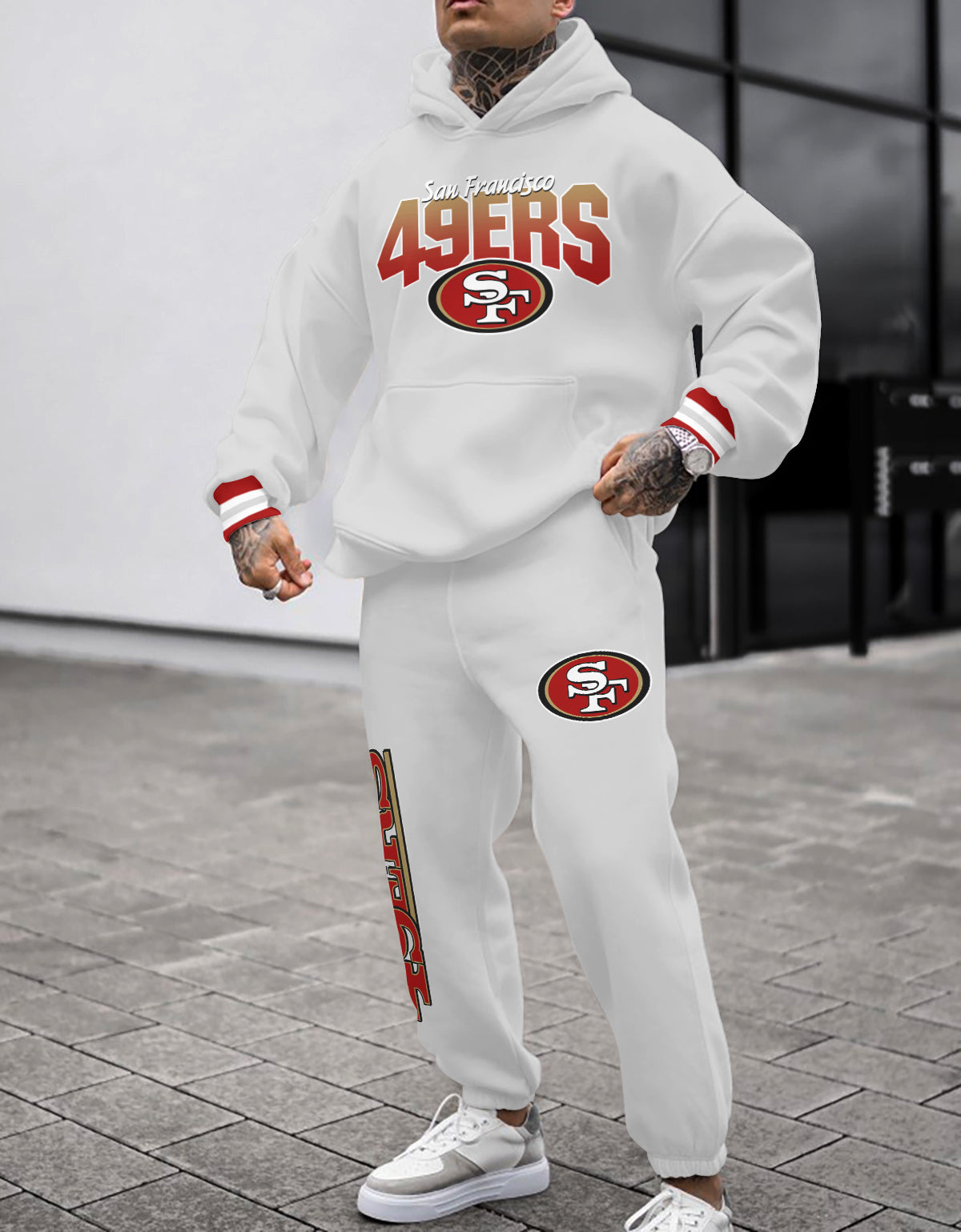 San Francisco 49ers Combo Pullover Hoodie And Sweatpants AZBTPHSP000100