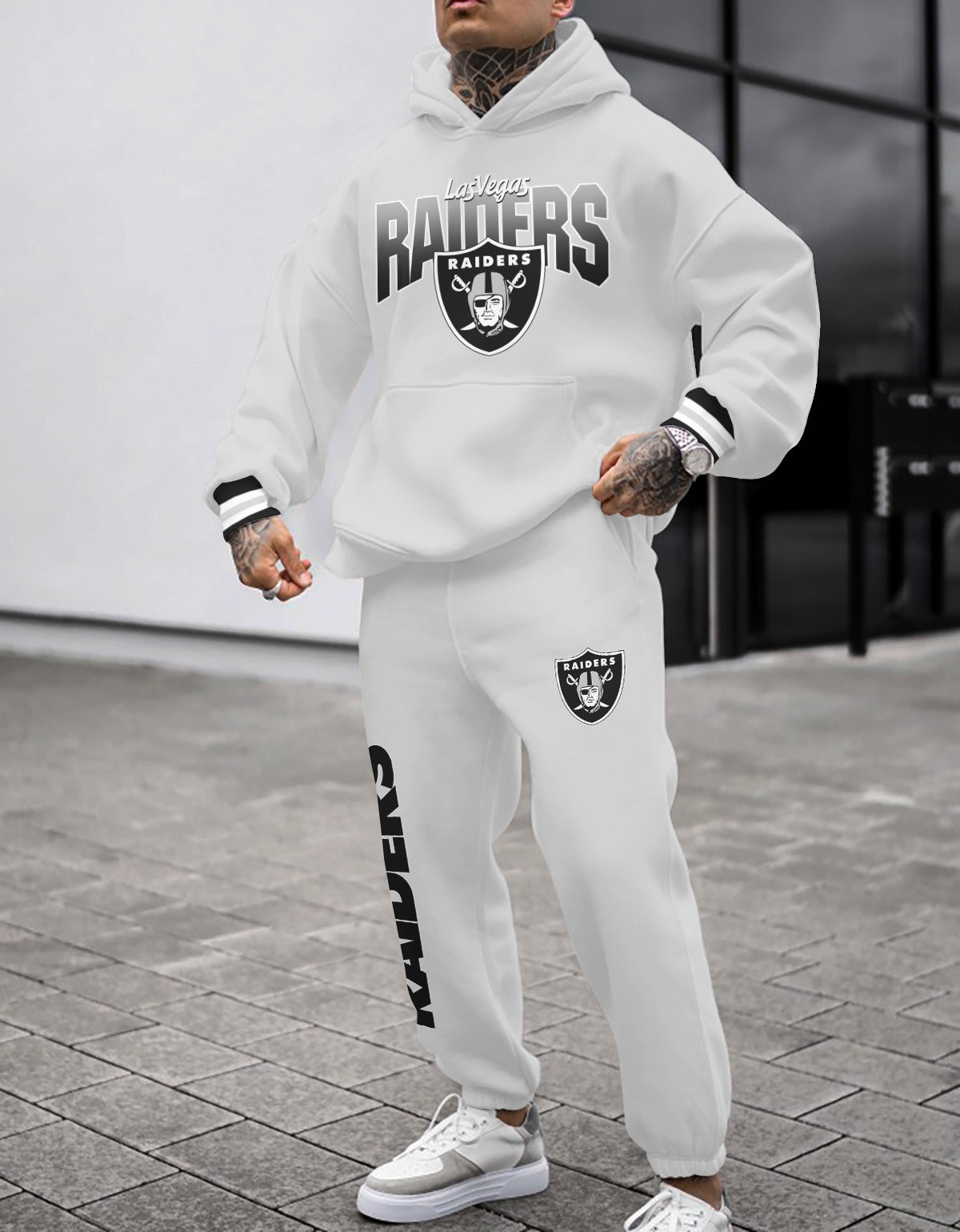 Las Vegas Raiders Combo Pullover Hoodie And Sweatpants AZBTPHSP000461