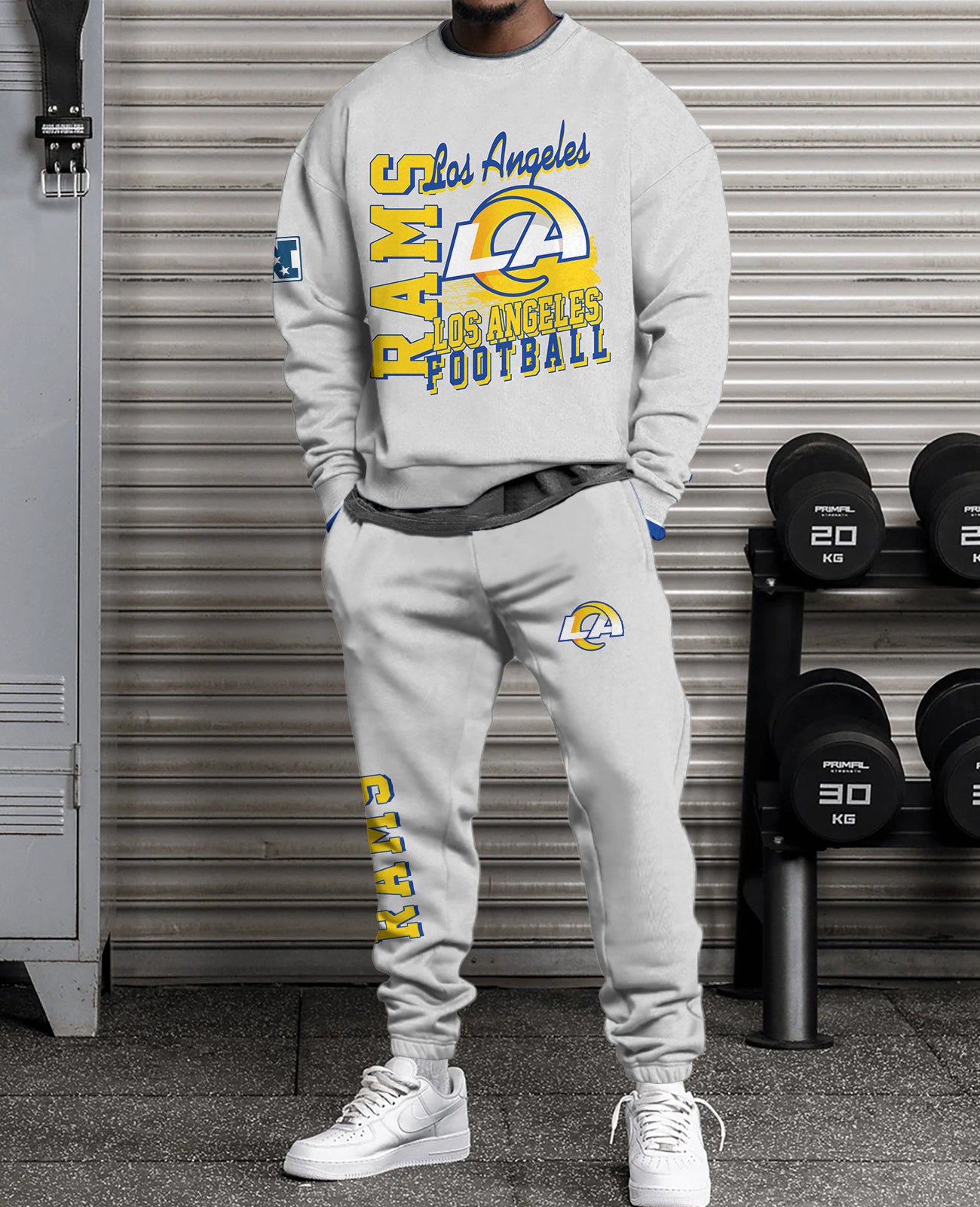 Los Angeles Rams Combo 3D Sweatsuit and Sweatpants Unisex CBSP41