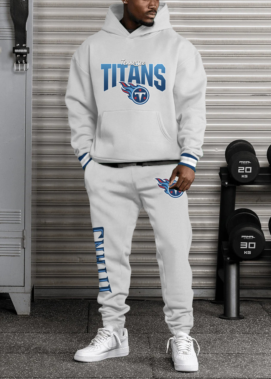 Tennessee Titans Combo Pullover Hoodie And Sweatpants AZBTPHSP000091